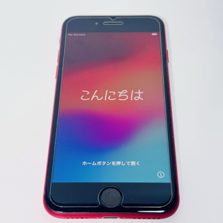 アップル(Apple)の美品　iPhone SE (第3世代)　レッド64GB SIMフリー　A2782(スマートフォン本体)