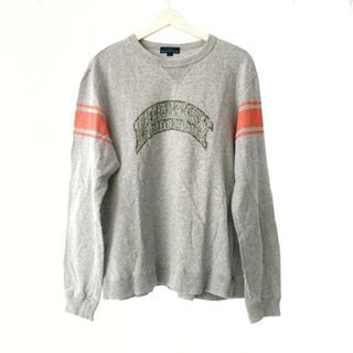 バーバリーブルーレーベル(BURBERRY BLUE LABEL)のBurberry Blue Label(バーバリーブルーレーベル) 長袖Tシャツ サイズL メンズ - グレー×レッド×マルチ クルーネック(Tシャツ/カットソー(七分/長袖))