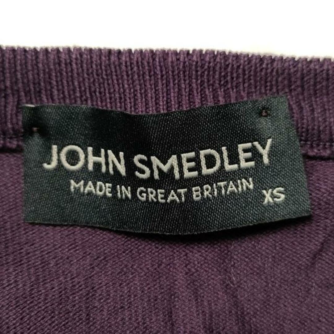 JOHN SMEDLEY(ジョンスメドレー)のJOHN SMEDLEY(ジョンスメドレー) カーディガン サイズXS レディース - パープル 七分袖 レディースのトップス(カーディガン)の商品写真