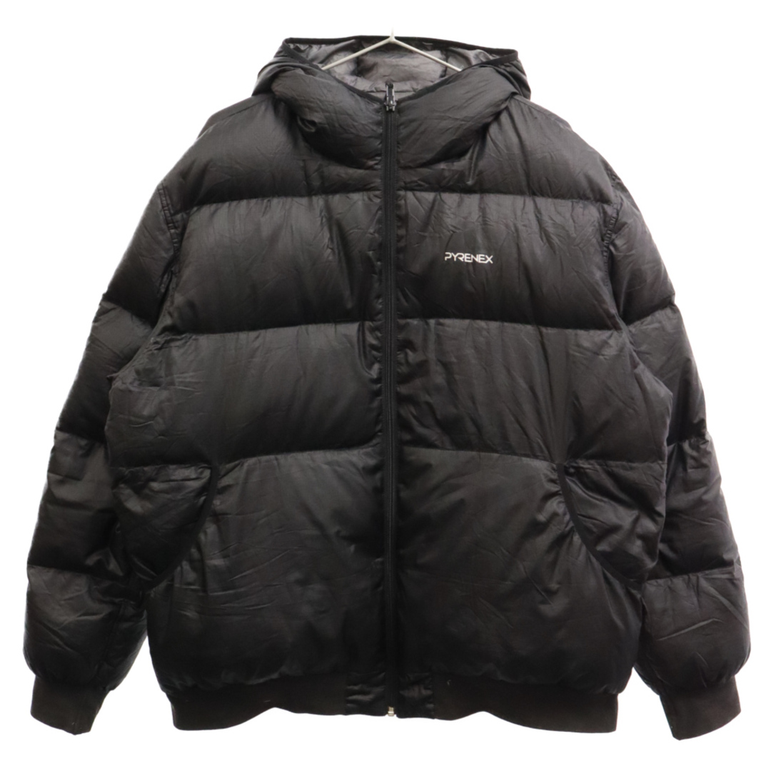 Pyrenex(ピレネックス)のPYRENEX ピレネックス Reversible Down Jacket フロントロゴ リバーシブル ダウンジャケット ブラック/グレー メンズのジャケット/アウター(ダウンジャケット)の商品写真