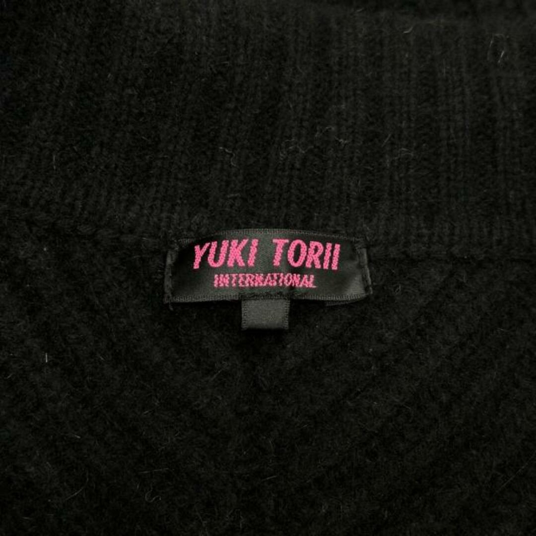 YUKI TORII INTERNATIONAL(ユキトリイインターナショナル)のYUKITORII(ユキトリイ) カーディガン サイズ40 M レディース - 黒 長袖/ビジュー レディースのトップス(カーディガン)の商品写真