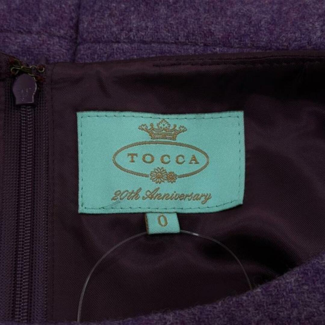 TOCCA(トッカ)のTOCCA(トッカ) ワンピース サイズ0 XS レディース - パープル クルーネック/ノースリーブ/ひざ丈 レディースのワンピース(その他)の商品写真