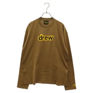 ドリューハウス(drew house)のdrew house ドリューハウス フロントロゴプリント コットン長袖Tシャツ カットソー ブラウン(Tシャツ/カットソー(七分/長袖))