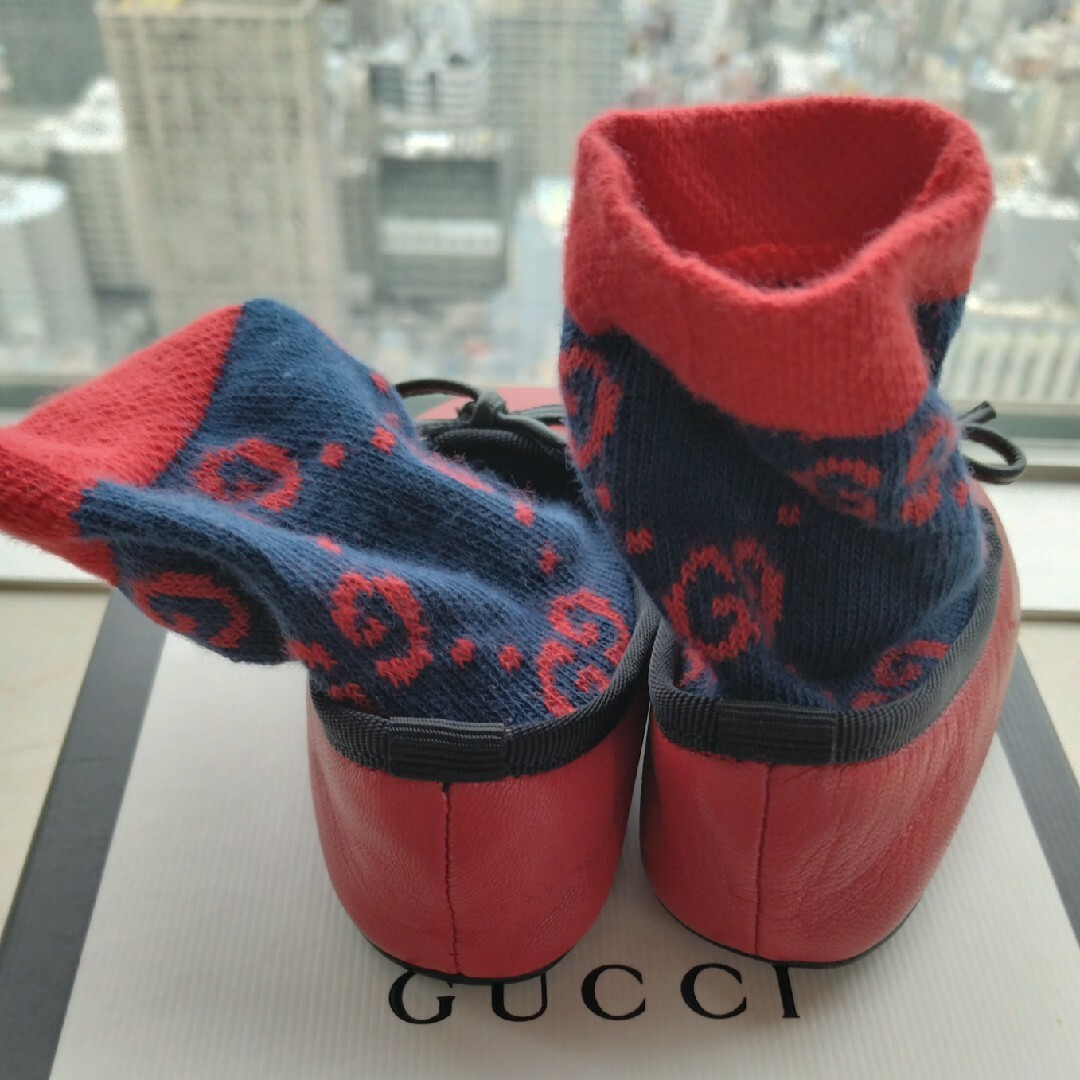 Gucci(グッチ)の美品✨GUCCIベビーシューズ キッズ/ベビー/マタニティのベビー靴/シューズ(~14cm)(スニーカー)の商品写真