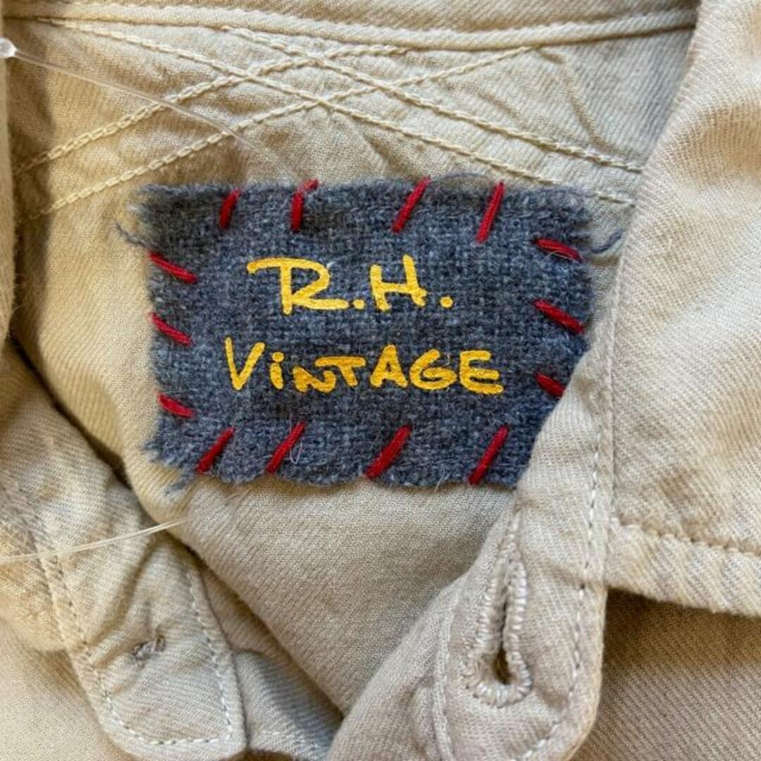 Ron Herman(ロンハーマン)のRon Herman(ロンハーマン) 長袖シャツ サイズXS メンズ - ベージュ R.H.VINTAGE メンズのトップス(シャツ)の商品写真