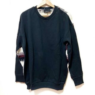 スリーワンフィリップリム(3.1 Phillip Lim)の3.1 Phillip lim(スリーワンフィリップリム) トレーナー サイズS レディース - 黒×アイボリー×マルチ 長袖/異素材切替/ボーダー(トレーナー/スウェット)