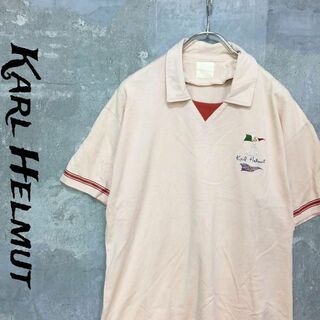 Karl Helmut/カールヘルム 半袖 Tシャツ ポロシャツ ピンク メンズ(ポロシャツ)