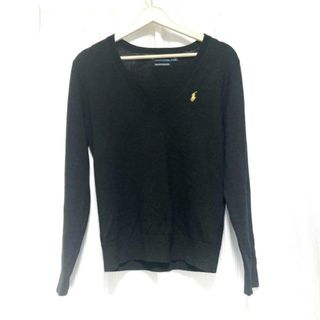 ポロラルフローレン(POLO RALPH LAUREN)のPOLObyRalphLauren(ポロラルフローレン) 長袖セーター サイズL レディース - ダークネイビー Vネック(ニット/セーター)