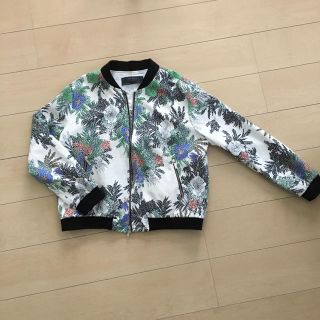 ザラ(ZARA)のブルー☆オラフ様専用 美品 ZARA 花柄 ブルゾン 込2700(ブルゾン)