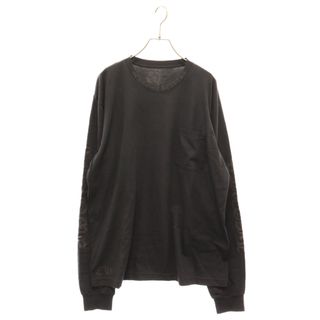 クロムハーツ(Chrome Hearts)のCHROME HEARTS クロムハーツ Old English Neck Logo Dark Grey L/S Tee オールドイングリッシュ ロゴ クルーネック長袖Tシャツ ブラック(Tシャツ/カットソー(七分/長袖))