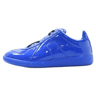 マルタンマルジェラ(Maison Martin Margiela)のMaison Margiela メゾンマルジェラ パテント ジャーマントレーナー スニーカー S58WS0109 ブルー 37 レディース(スニーカー)