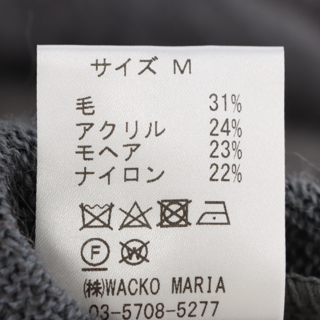 WACKO MARIA(ワコマリア)のWACKO MARIA ワコマリア 21AW MOHAIR CARDIGAN TYPE-1 モヘア カーディガン タイプ1 グレー21FF-WMK-KN05 メンズのトップス(カーディガン)の商品写真