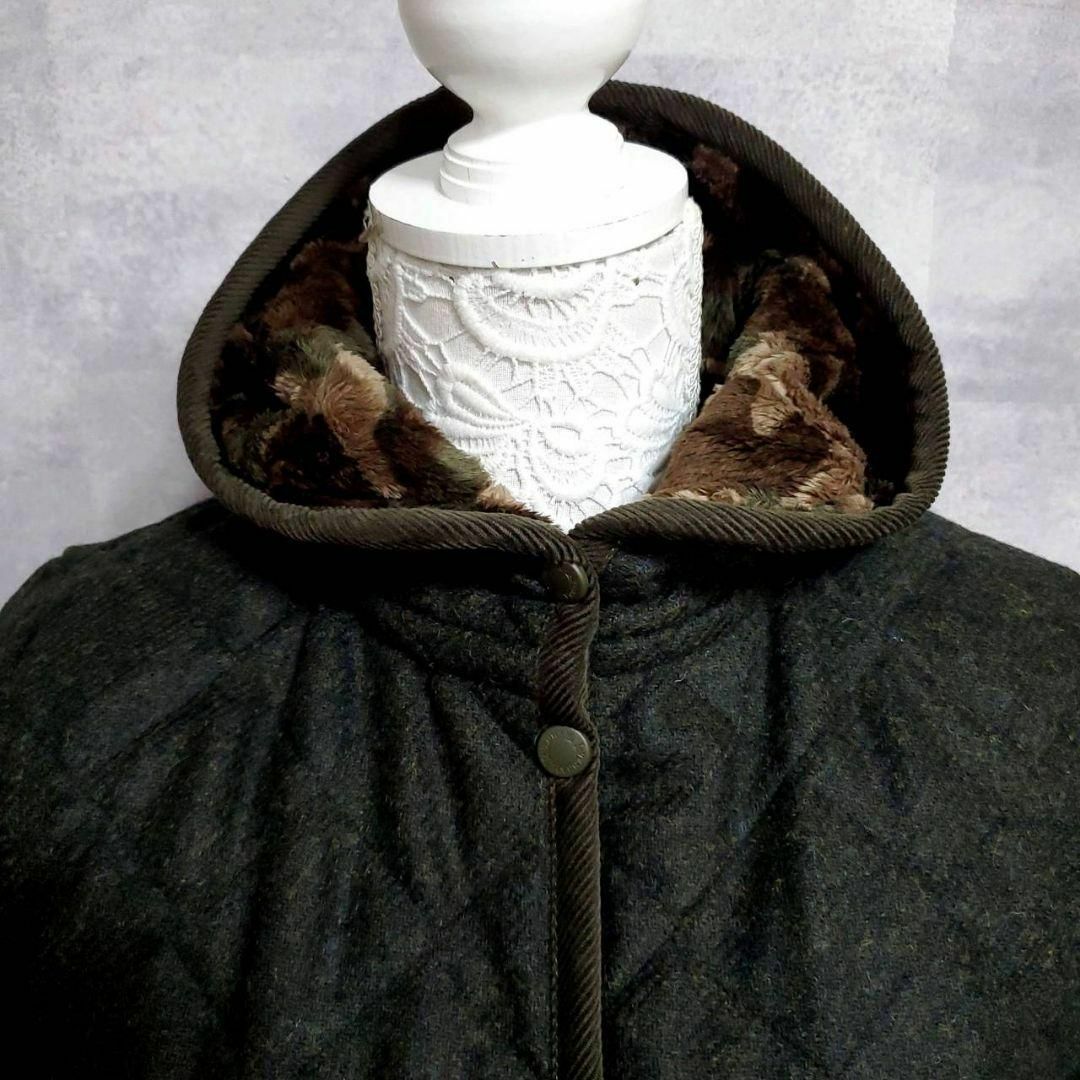 LAVENHAM(ラベンハム)の未使用 20周年限定品 L ラベンハム 羊毛 キルティングコート カーキ 迷彩 レディースのジャケット/アウター(ブルゾン)の商品写真