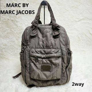 MARC BY MARC JACOBS - MARC JACOBS★マークジェイコブス★ロゴ キルティング リュック グレー