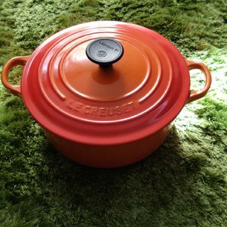 ルクルーゼ(LE CREUSET)のル・クルーゼ　鍋　20cm 　オレンジ(鍋/フライパン)