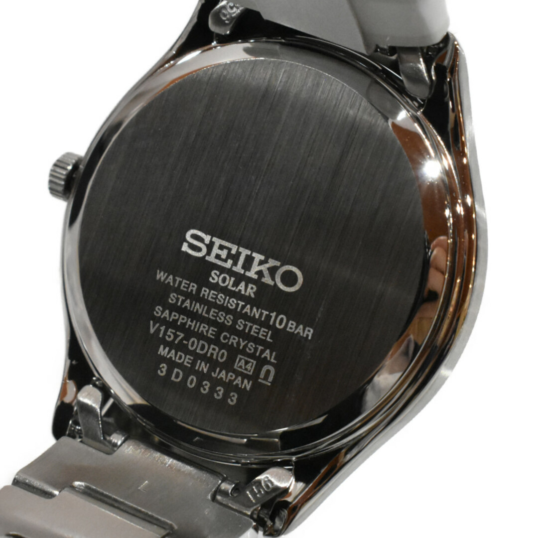 SEIKO(セイコー)の【箱・保証書あり】SEIKO　セイコー　セイコーセレクション　SBPX143　ステンレススチール　ソーラー 腕時計　日付表示　ホワイト　シルバー　メンズ　ギフト　プレゼント包装可【中古】松山久万ノ台店 メンズの時計(腕時計(アナログ))の商品写真