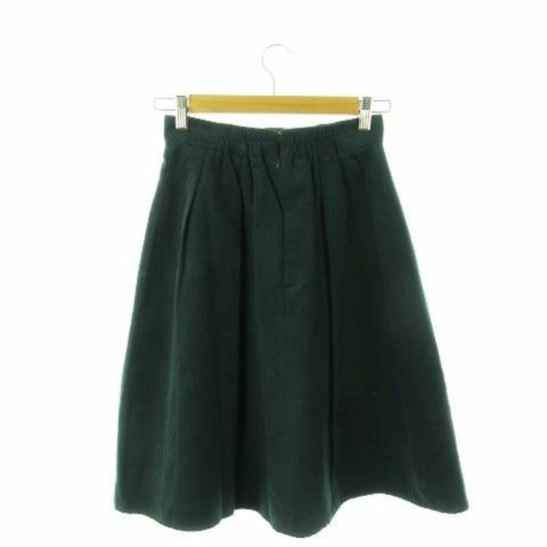 Techichi(テチチ)のテチチ スカート フレア ひざ丈 ピーチスキン M 緑 220630AH3A レディースのスカート(ひざ丈スカート)の商品写真