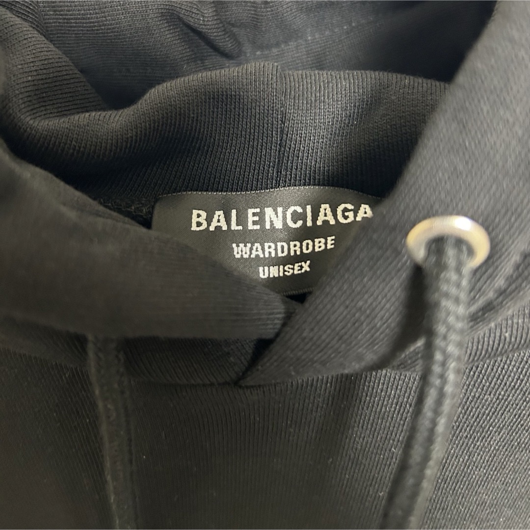 Balenciaga(バレンシアガ)の新品Balenciaga バレンシアガロゴプリント フーデッドセーター　パーカー メンズのトップス(パーカー)の商品写真