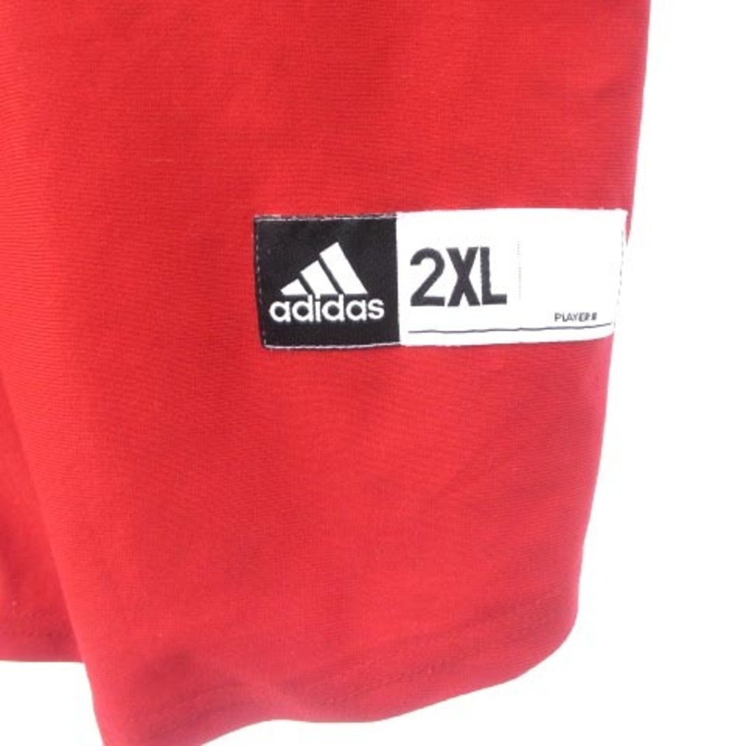 adidas(アディダス)のアディダス ネブラスカ大学 ベースボールシャツ 半袖 赤 2XL 大きいサイズ メンズのトップス(シャツ)の商品写真