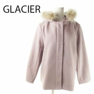 GLACIER - グラシア コート フーディー フェイクファー L 紫 220325AO6A