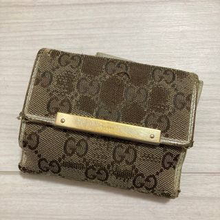 グッチ(Gucci)のGUCCI グッチ メンズ レディース 革財布 二つ折り財布 ジャンク品(財布)