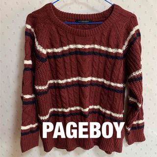 ページボーイ(PAGEBOY)のPAGEBOY ボーダーニット(ニット/セーター)