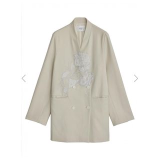 ROSE EMBROIDERY JACKET ホワイトAmeri VINTAGE