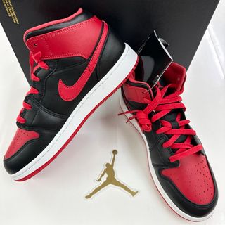 Jordan Brand（NIKE） - 【新品】25㎝ NIKE AIR JORDAN1 MID GS アクア