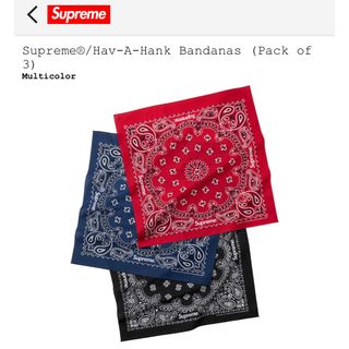 シュプリーム(Supreme)のSupreme / Hav-A-Hank Bandanas バンダナ　3枚セット(バンダナ/スカーフ)