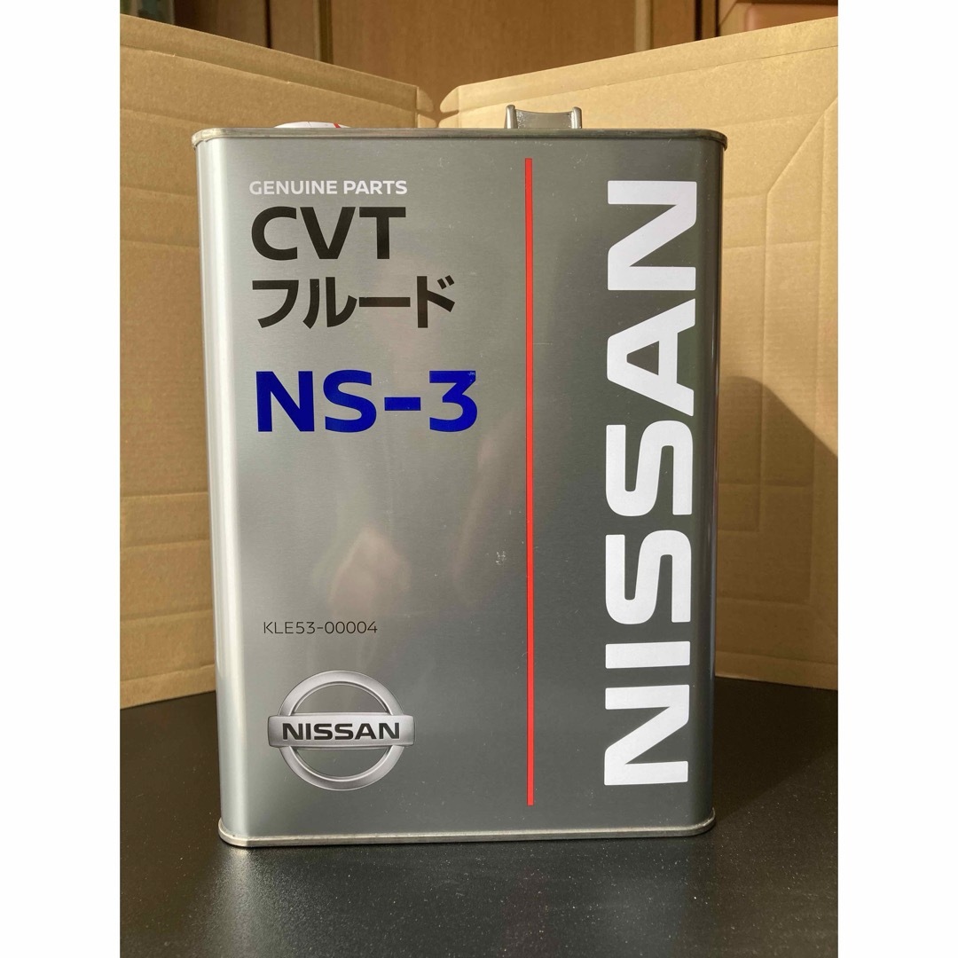 日産(ニッサン)の日産純正CVTフルードNS-3 KLE53-00004 4L缶 自動車/バイクの自動車(メンテナンス用品)の商品写真