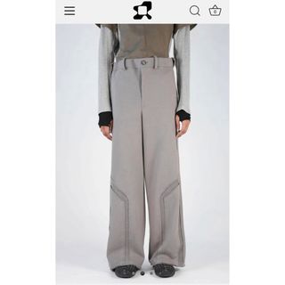 キココスタディノフ(KIKO KOSTADINOV)のSTRONG 004 TROUSERS (GREY) 46(スラックス)