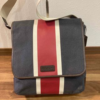 コーチ(COACH)のCOACH コーチ F70885 ヘリテージ ショルダーバッグ ネイビー RED(ショルダーバッグ)