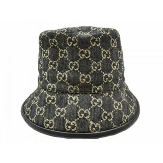 グッチ(Gucci)の【箱あり】GUCCI　グッチ　バケットハット　GGキャンバス　5763713HAF8　帽子　Lサイズ　59cm　レディース　ユニセックス　シンプル　ギフト　プレゼント包装可　【中古】　松山久万ノ台店(ハット)