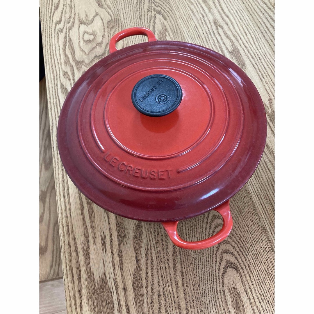 LE CREUSET - ル・クルーゼ ココットロンド24cm チェリーレッドの通販