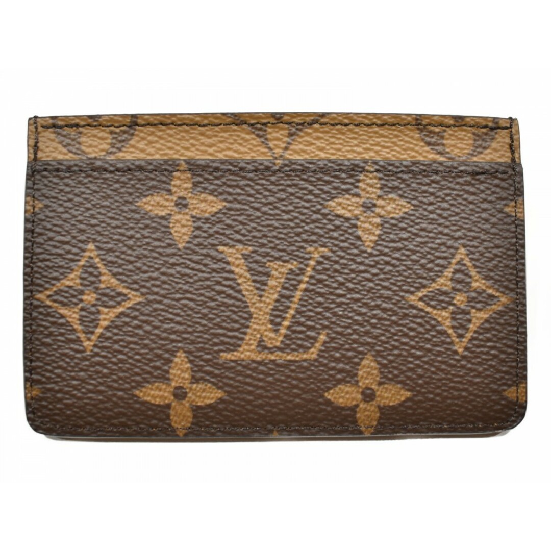 LOUIS VUITTON(ルイヴィトン)の【箱・布袋あり】LOUIS VUITTON　ルイ・ヴィトン　ポルトカルト・サーンプル　M69161　カードケース　定期入れ　モノグラム・リバース　キャンバス　メンズ　レディース　ユニセックス　シンプル　ギフト　プレゼント包装可　【中古】　松山久万ノ台店 レディースのファッション小物(名刺入れ/定期入れ)の商品写真