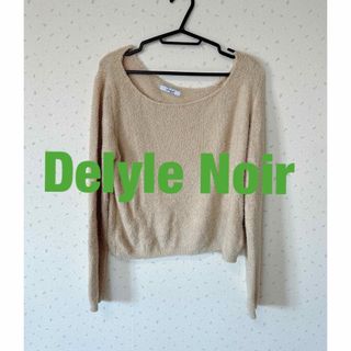 デイライルノアール(Delyle NOIR)のデイライルノアール　ベージュニット　ショート丈　長袖(ニット/セーター)