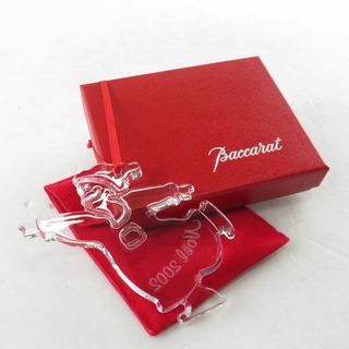 バカラ(Baccarat)の未使用 Baccarat バカラ 2002年 オーナメント クリスマス ホリデー サンタ ノエル SM1716K (置物)