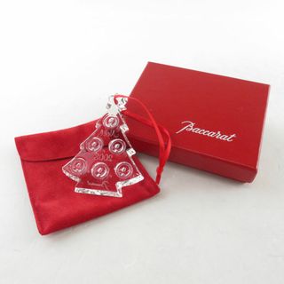 バカラ(Baccarat)の未使用 Baccarat バカラ 2008年 オーナメント クリスマス ホリデー ツリー ノエル SM1720K (置物)