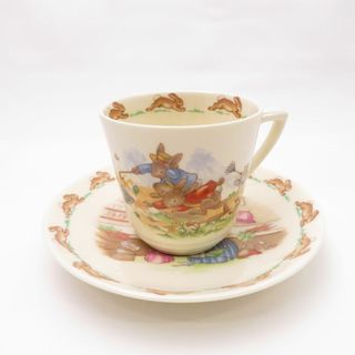 ロイヤルドルトン(Royal Doulton)の美品 ROYAL DOULTON ロイヤルドルトン BUNNYKINS バニキンズ カップ＆ソーサー SY8341G (グラス/カップ)