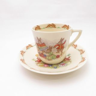 ロイヤルドルトン(Royal Doulton)の美品 ROYAL DOULTON ロイヤルドルトン BUNNYKINS バニキンズ カップ＆ソーサー SY8342G (グラス/カップ)