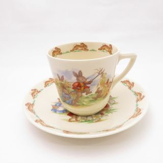 ロイヤルドルトン(Royal Doulton)の美品 ROYAL DOULTON ロイヤルドルトン BUNNYKINS バニキンズ カップ＆ソーサー SY8343G (グラス/カップ)