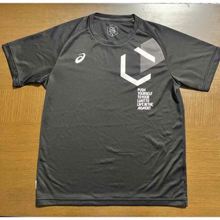 アシックス(asics)のアシックス　半袖ティシャツ  ブラック XLサイズ(Tシャツ/カットソー(半袖/袖なし))