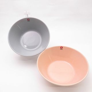 イッタラ(iittala)の美品 iittala イッタラ ティーマ ボウル 2枚 ペア パウダー パールグレー 北欧 SM1692E (食器)