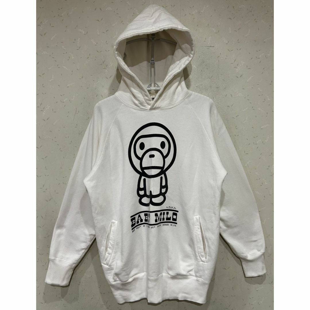 A BATHING APE(アベイシングエイプ)の＊アベイシングエイプ BABY MILO スウェット プルオーバーパーカー S メンズのトップス(パーカー)の商品写真