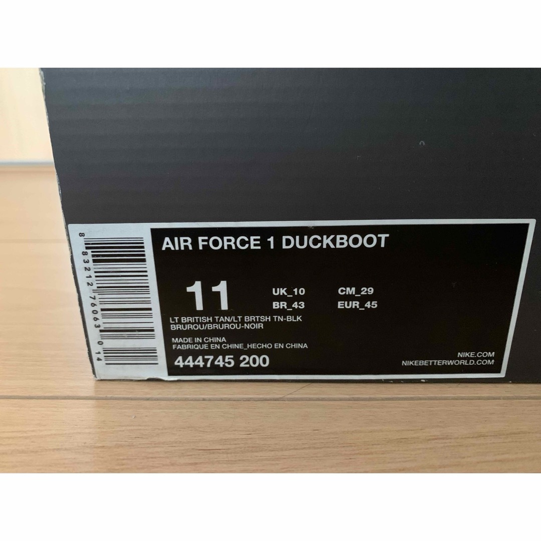 NIKE(ナイキ)の希少　エアフォース1  DUCKBOOT 29cm 新品未使用　ダックブーツ メンズの靴/シューズ(スニーカー)の商品写真