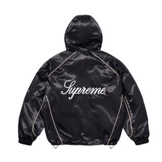 supreme フリースナイロンジャケット サイズL 黒 シュプリーム JKT