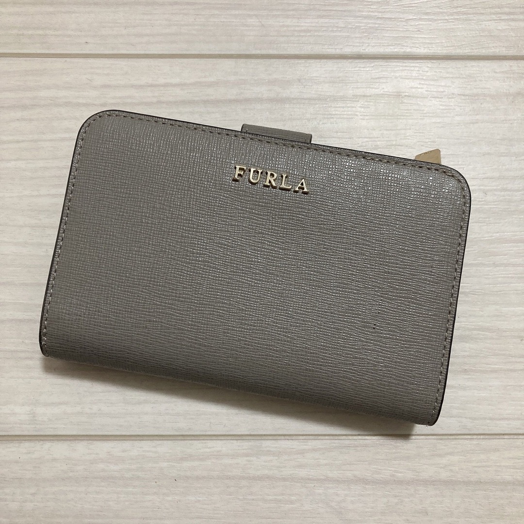 Furla(フルラ)の美品 FURLA フルラ レディース 革財布 二つ折り財布 ミニウォレット 牛革 レディースのファッション小物(財布)の商品写真