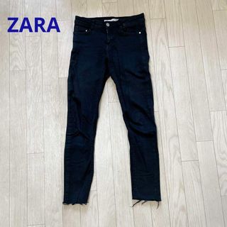 ザラ(ZARA)のZARA ブラックデニム ストレッチパンツ ストレッチデニム(デニム/ジーンズ)