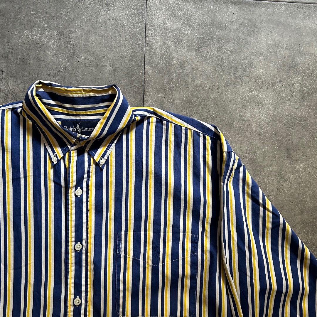 POLO RALPH LAUREN - 90s ラルフローレン ストライプシャツ POLO RALPH LAUREN - 90s ラルフローレン ストライプシャツ