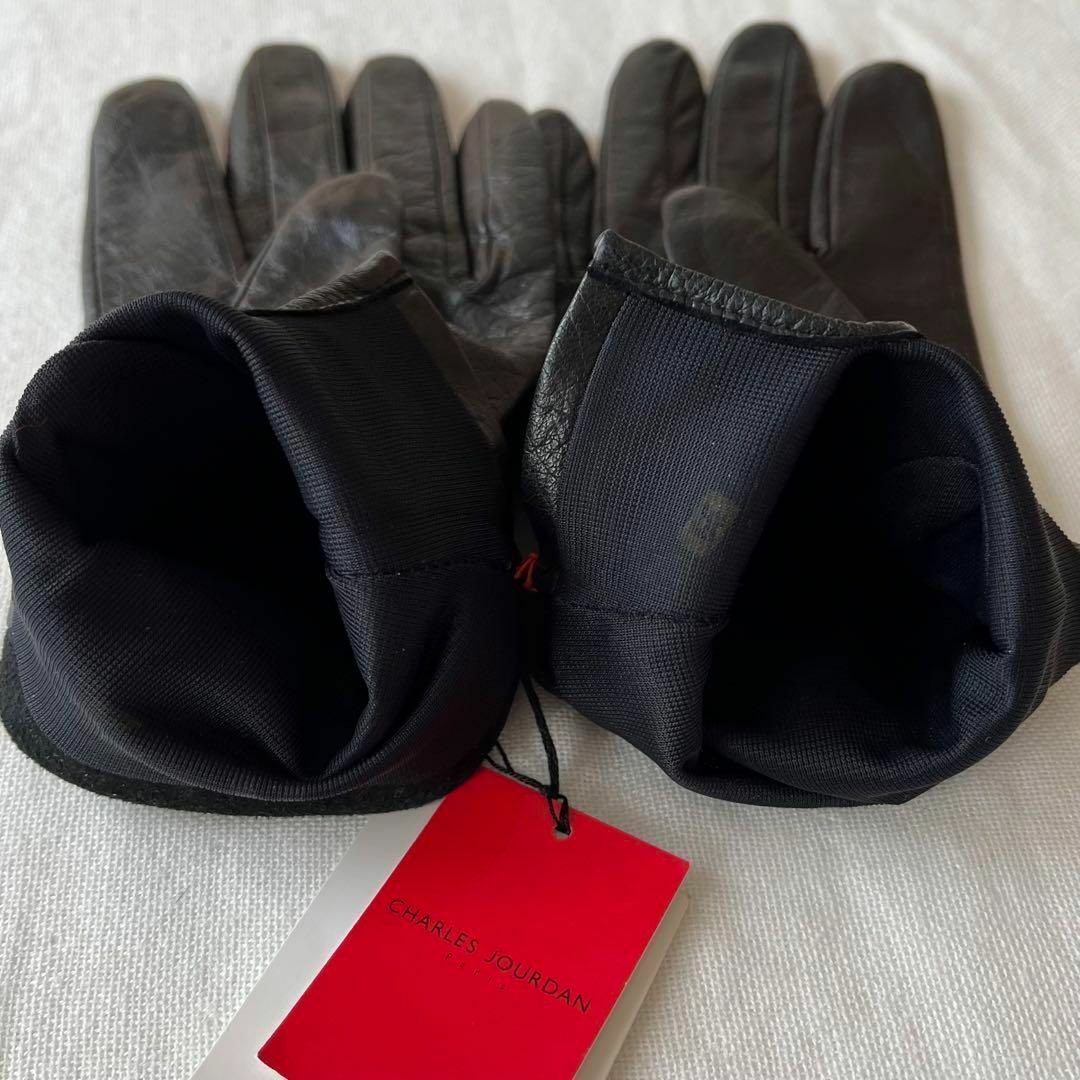 CHARLES JOURDAN(シャルルジョルダン)のシャルルジョルダン　手袋　羊革　ブラック レディースのファッション小物(手袋)の商品写真